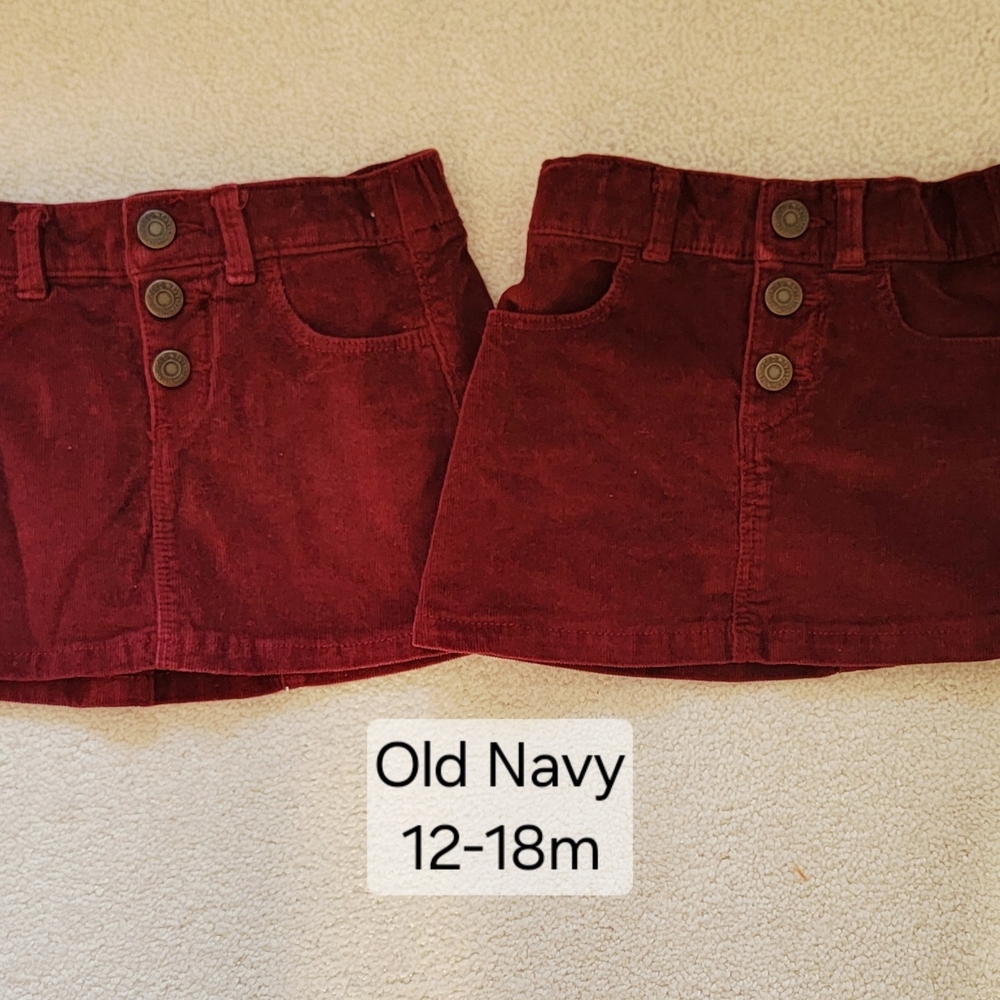 Old Navy Kids Maroon Skirt